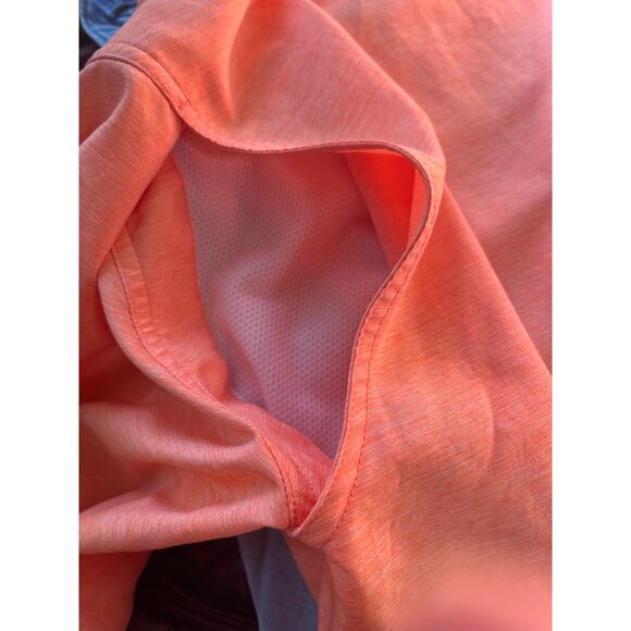 Habit Button Down Fishing Hiking Short Sleeve Orange Shirt Men's Size Medium - Picture 7 of 9